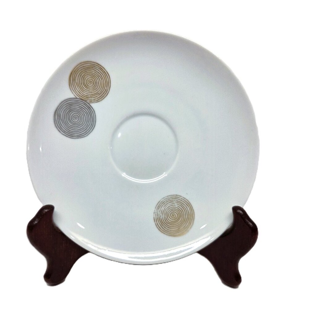 Raymond Loewy for Rosenthal Continental China Coins Saucer Germany Spiral Vtg 6"